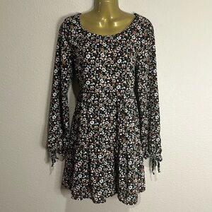 WILD FABLE Long Sleeve Floral Babydoll Dress, Size S, EUC